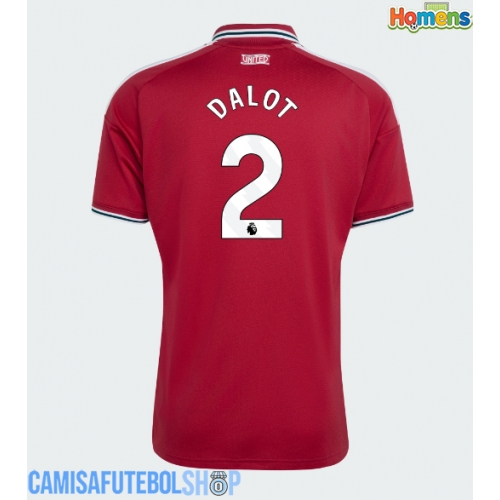 Camisa de time de futebol Manchester United Diogo Dalot #2 Replicas 1º Equipamento 2026-27 Manga Curta